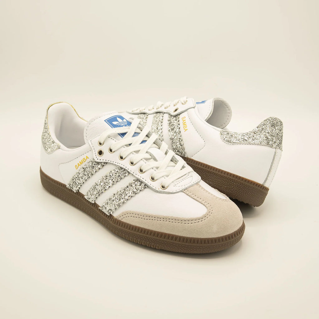 Adidas Samba Beige / Glitzer